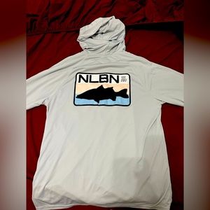 NLBN No Live Bait Needed fishing sun hoodie xl snook